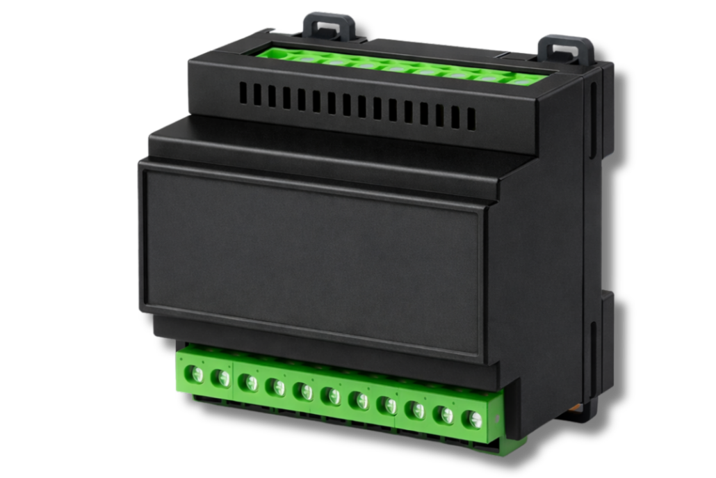 Ein Hutschienengehäuse der Firma Dynarep