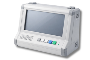 Ein großes Kunststoffgehäuse mit Terminal