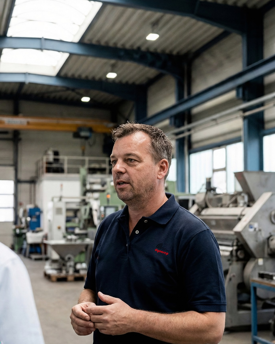 Marcus Riffa, Geschäftsführer dynarep bei der Arbeit